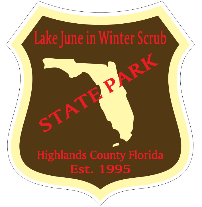 Lake June in Winter Scrub Florida State Park Sticker R6751 YOU CHOOSE SIZE
