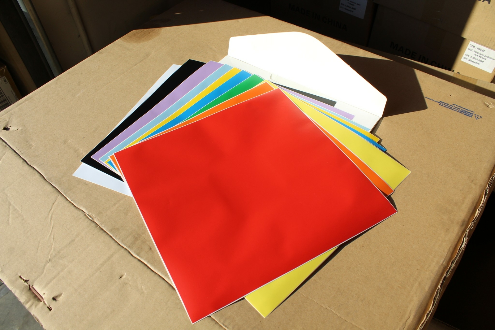 SNC Tuning Adhesive Matte Solid 12"x12" 10pk Mixed Color Vinyl Sticker Sheet