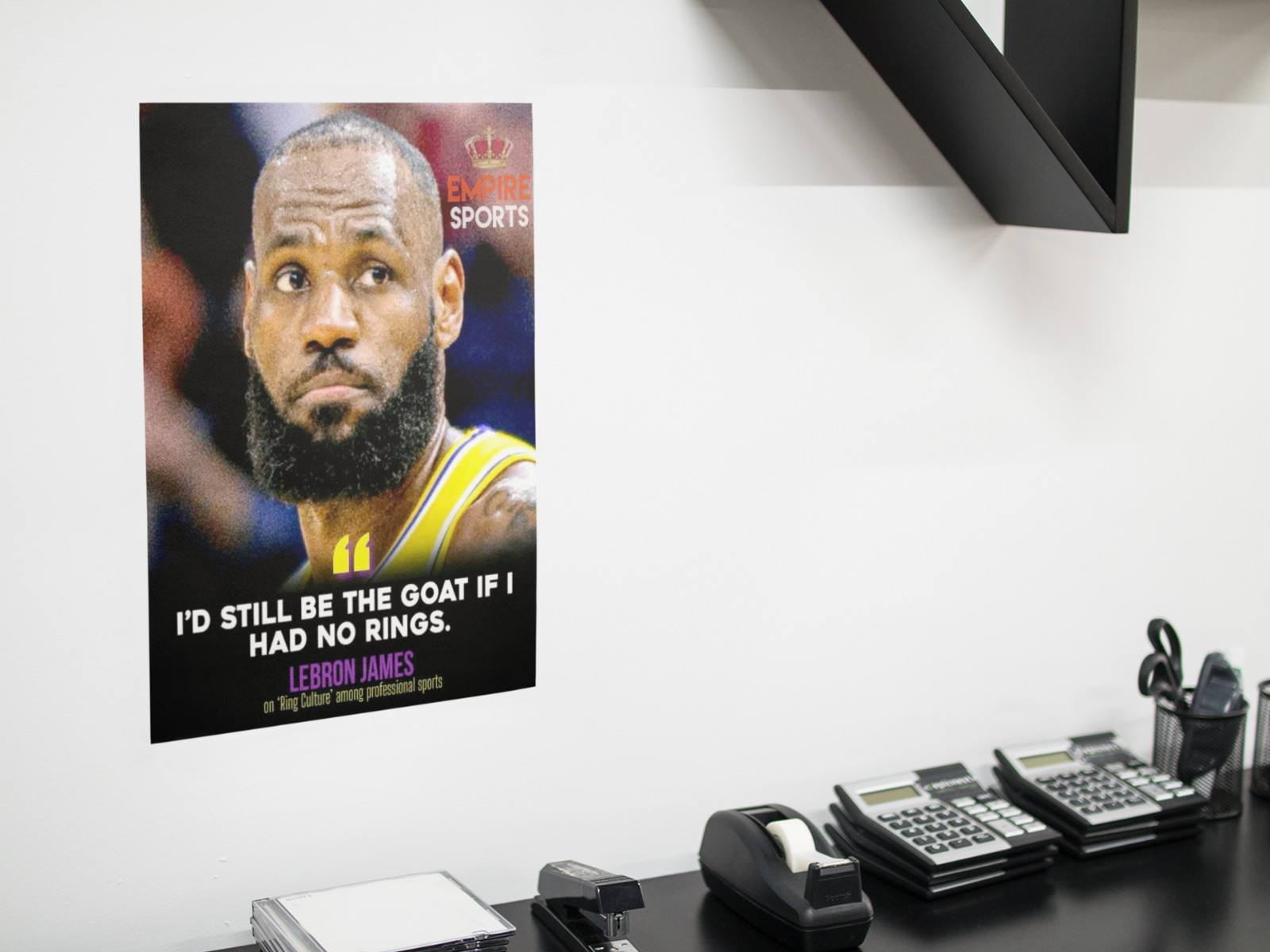 Basketball King GOAT Style Wall Vinyl Decal Poster Print Removable Adhesive