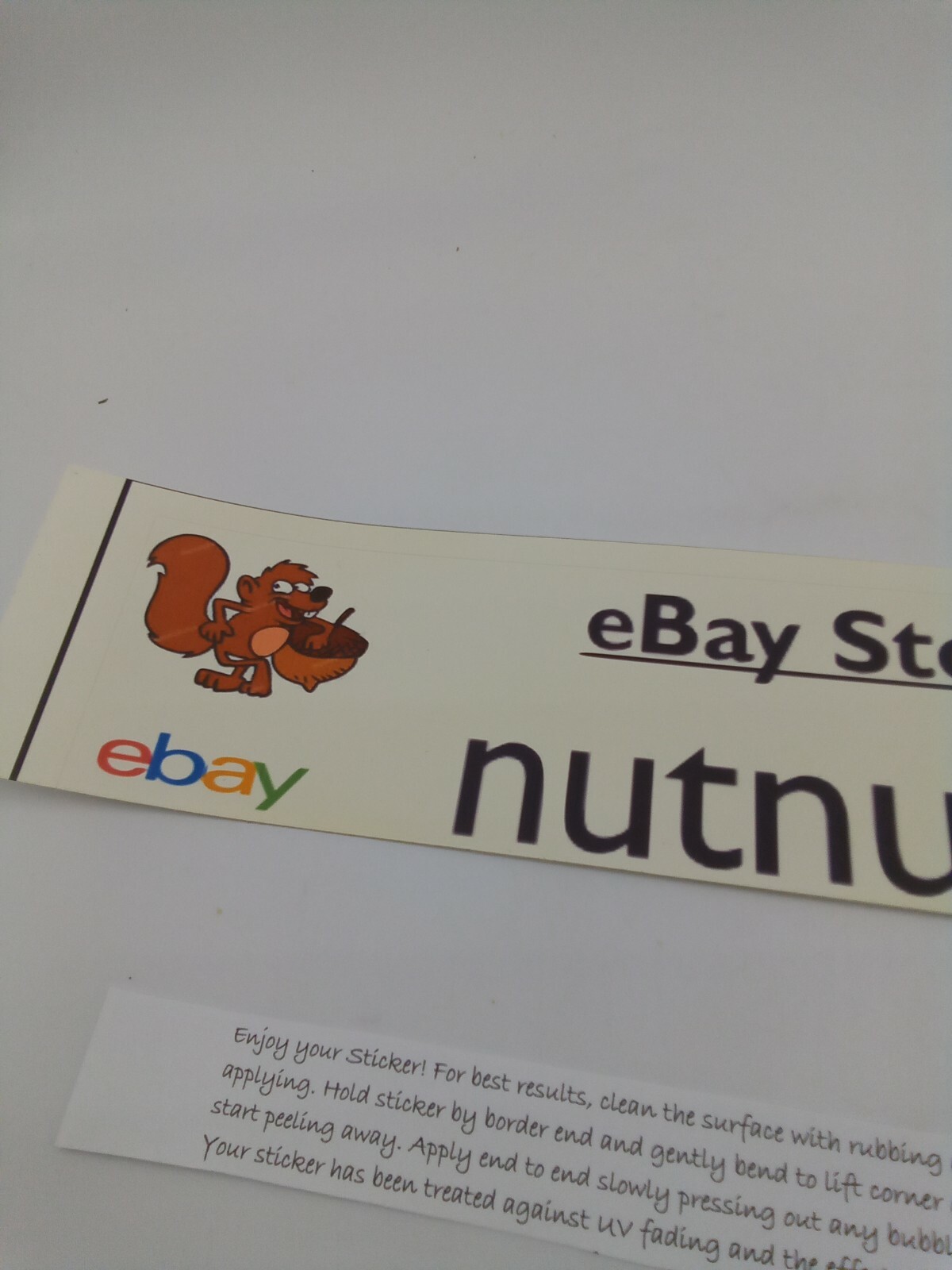 Bumper stickers That Says Ebay Store nutnutte New
