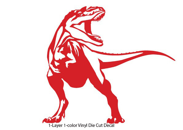 Dinosaur – Tyrannosaurus #1 Jurassic Period 4-21 in. Vinyl Outdoor Decal Sticker