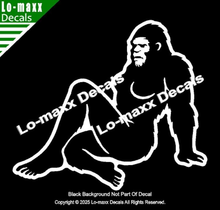 Sassy Squatch Bigfoot Vinyl Decal Funny Die Cut Sticker for Car Laptop Toolbox