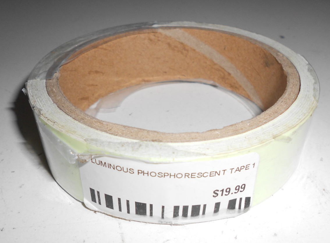 4 Rolls Glow-In-Dark Luminous Tape 1" x 5yds Free Shipping