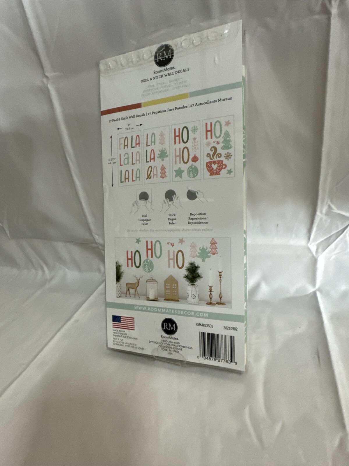 Room Mates Peel & Stick Wall Decals RMK4833SCS FA LA LA LA 27 Decals