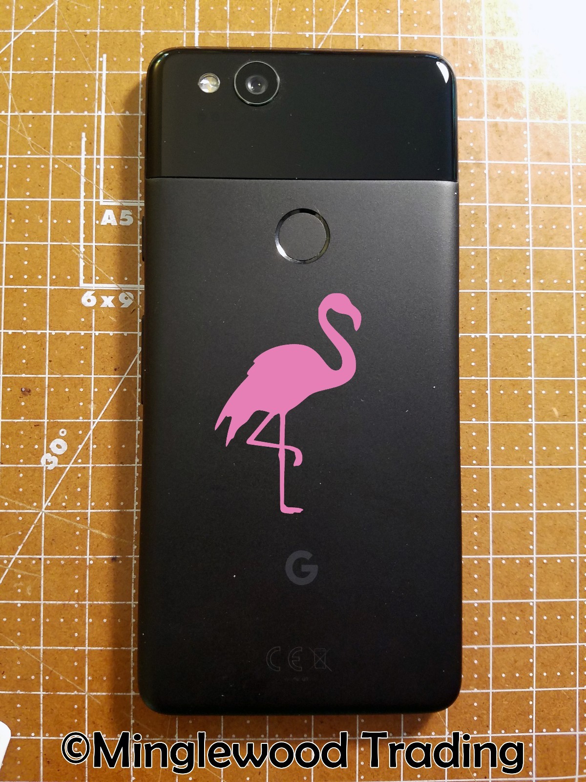 Set of 2 Flamingo Vinyl Decal Stickers – Tropical Bird – Mirrored Set – Die Cut