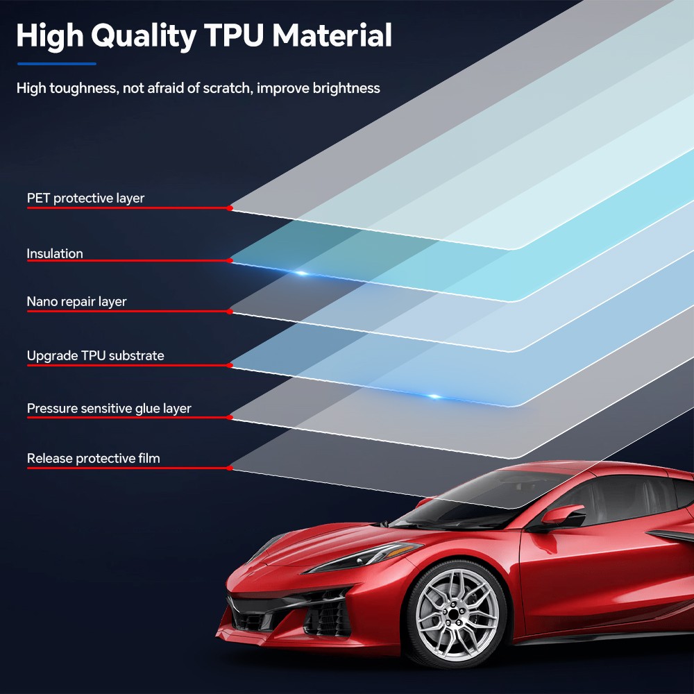 Corvette C8 Coupe Z06 2023-2024 Full Car Kit Precut Paint Protection Film PPF