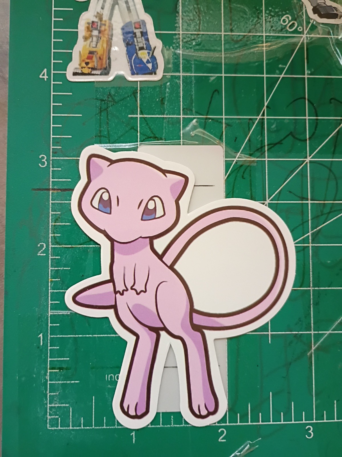 POKEMON STICKER X MEW 3X3 INCHES STICKER X VYNIL DIE CUT STICKER HIGH GLOSS