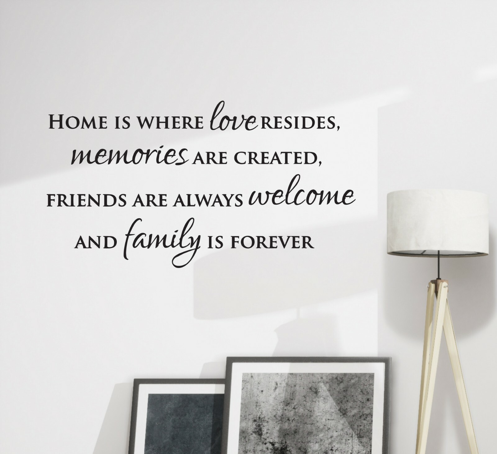 Wall Decal Family Memory Home House Motivational Interior Vinyl Black gz539