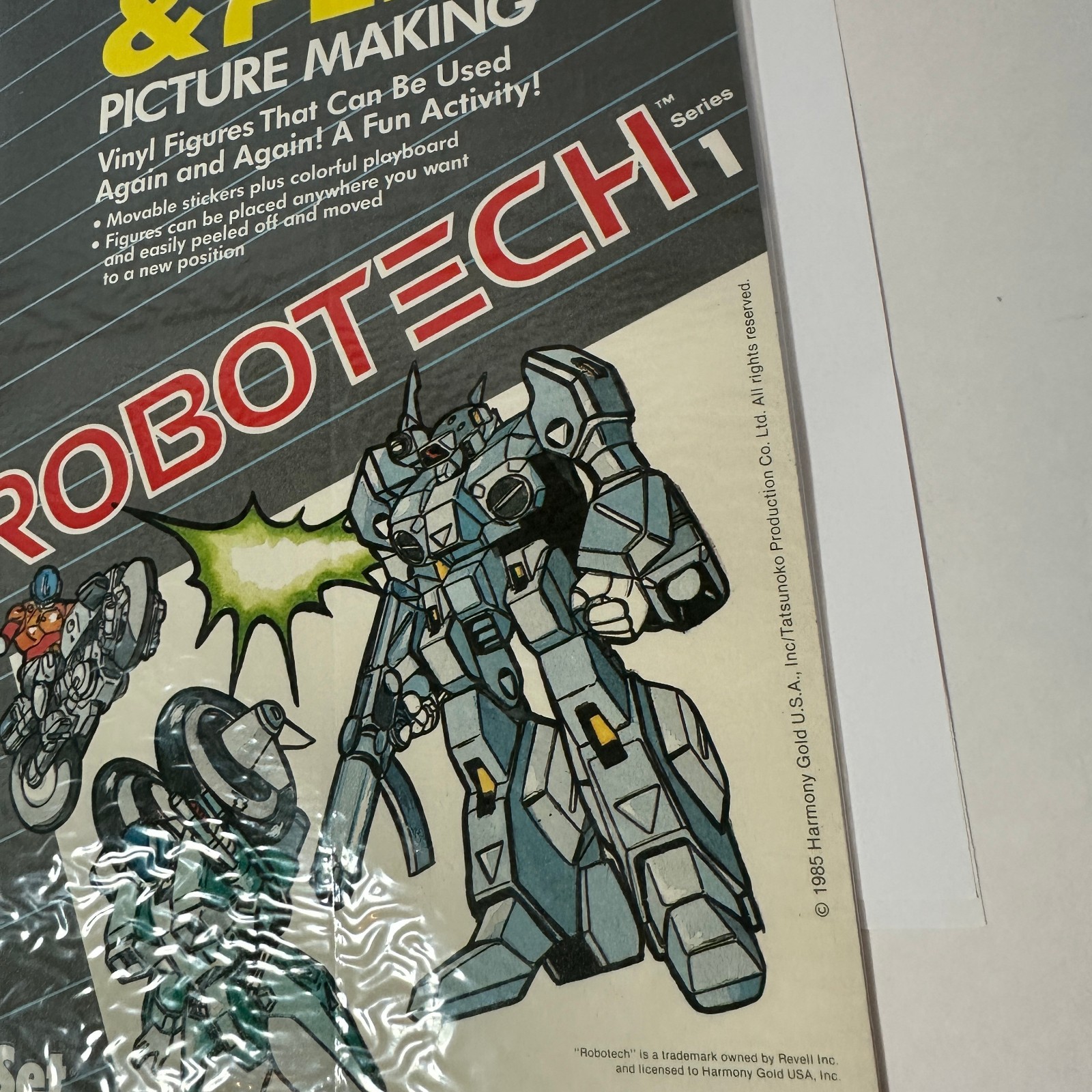 Vintage 1985 Press & Peel Robotech Vinyl Sticker Set Brand New