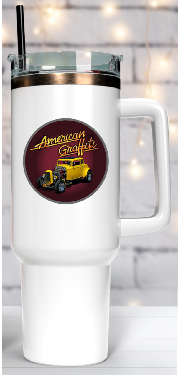 Car Classics – American Graffiti 1932 Ford Deuce Coupe 4" Vinyl Decal Handmade