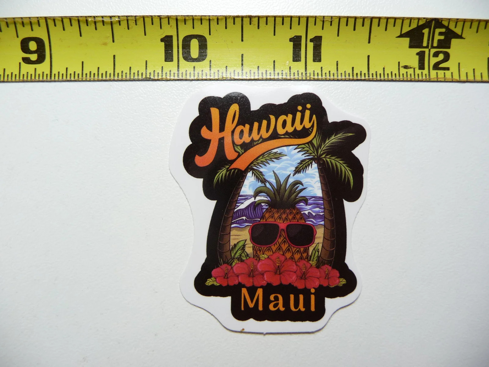 FUNNY PINEAPPLE SUNGLASSES PALM TREES SMALL STICKER DECAL HAWAII LOVE TRIP