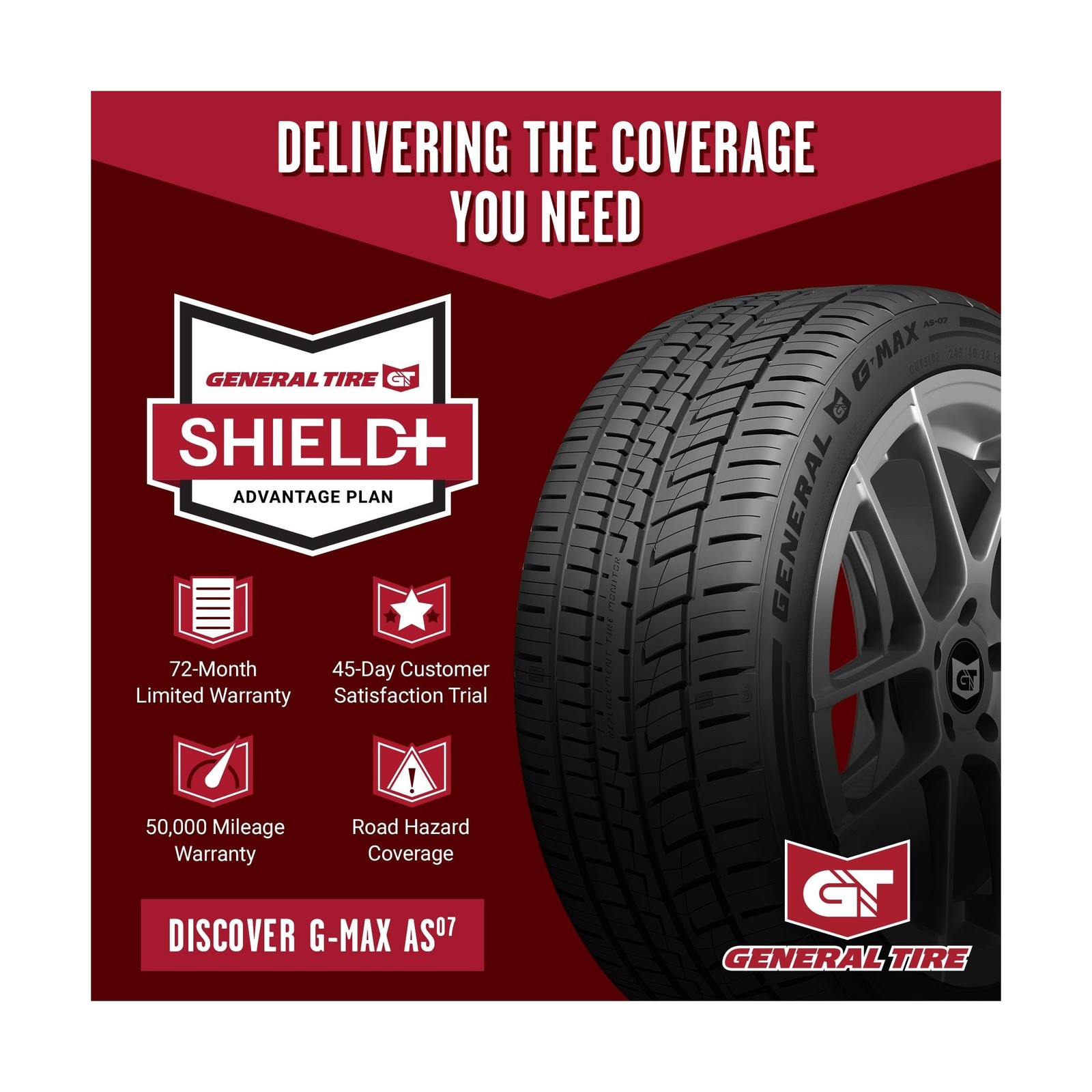 General Tire G-Max AS-07 UHP All Season 205/40ZR17 84W XL Passenger Tire