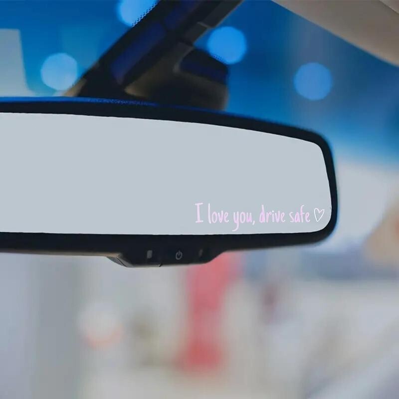 2 pc Design Your Own Personalized Car Mirror UV Transfer Decal，Sun Visor sticker