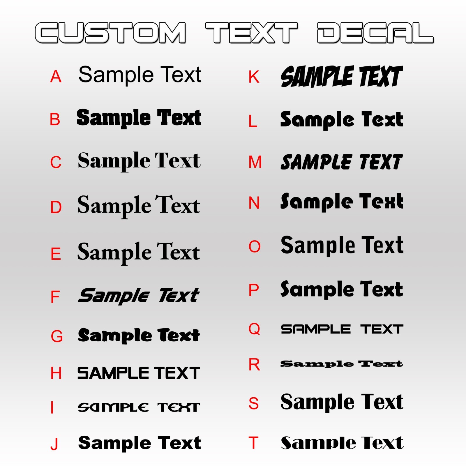 Custom text die-cut no background Lettering name car decal Vinyl waterproof v3