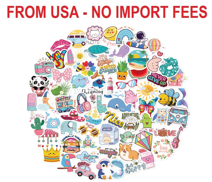 Wninbu 200 PCS Cute Stickers for Kids,Water Bottle Sticker Pack for Teens Girls