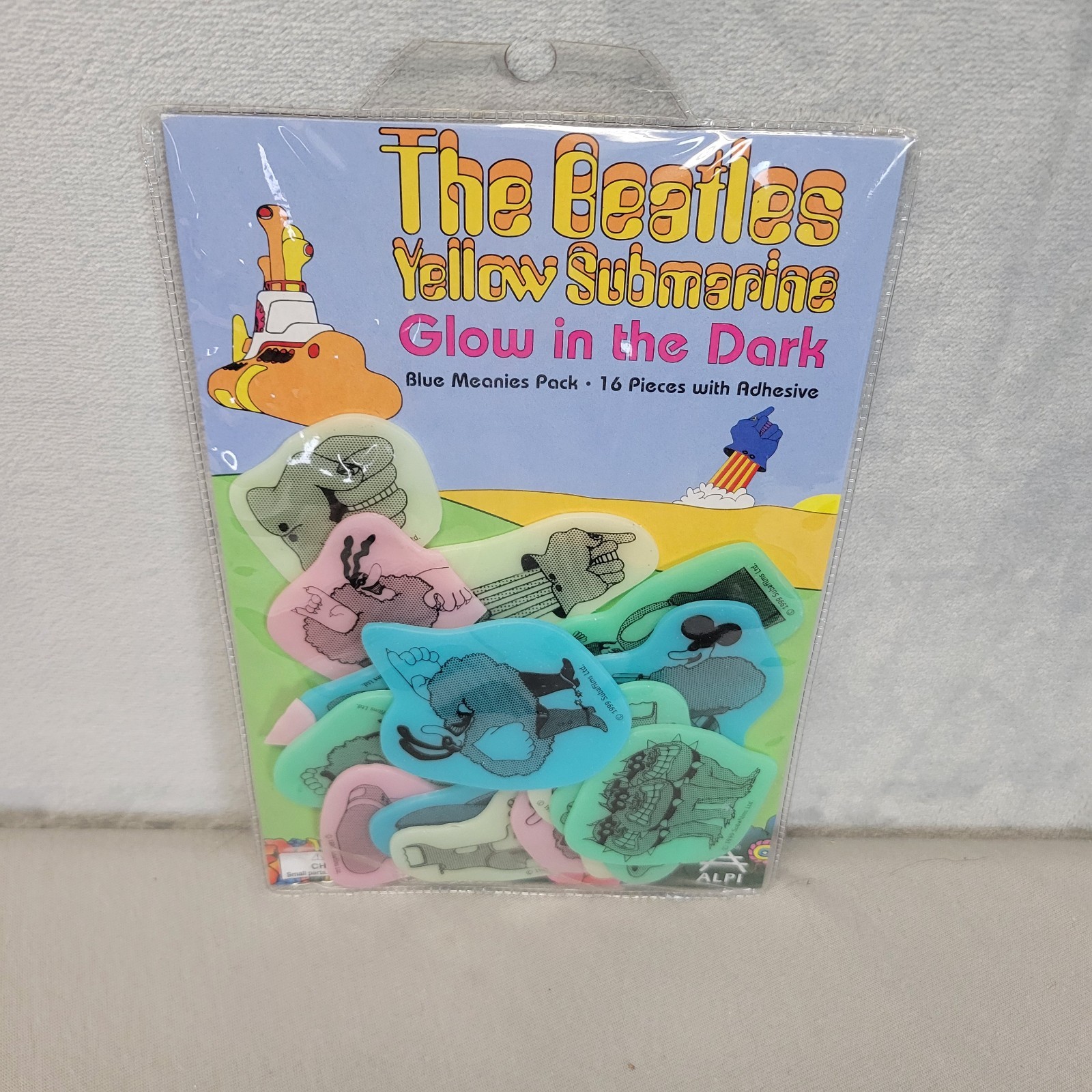 The Beatles Yellow Submarine Glow in the Dark Blue Meanies Wall Decoration 1999