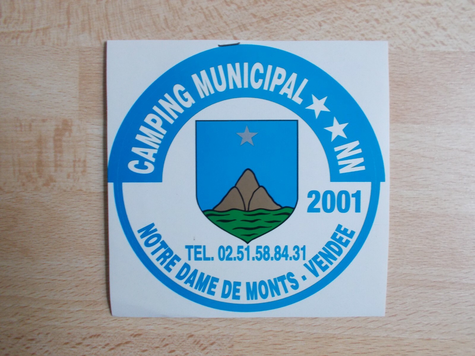Sticker Camping Municipal Notre Dame Lady Monts – Vendee 2001