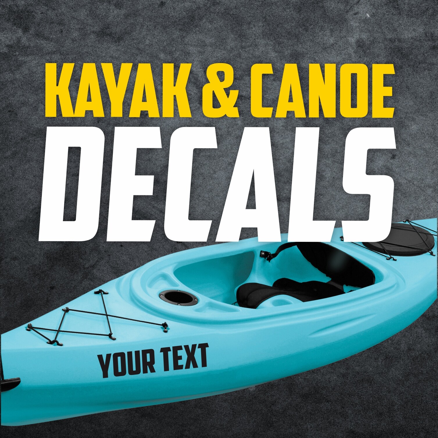 Custom Kayak Decals – Personalized Kayak Decals – Custom Canoe Decals – Decals