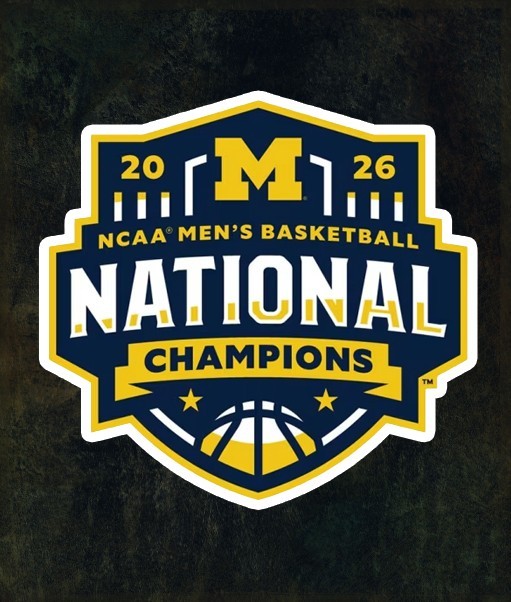 2026 NCAA MENS BASKETBALL NATIONAL CHAMPIONS MICHIGAN WOLVERINES DIE CUT DECAL