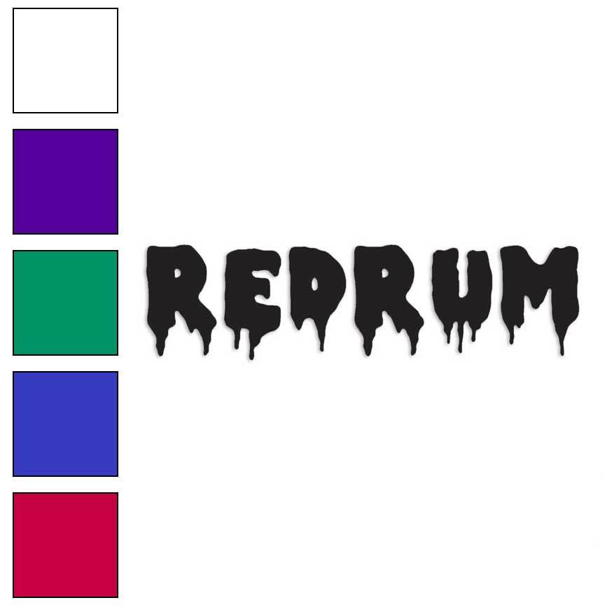 Redrum, Vinyl Decal Sticker, Multiple Colors & Sizes #1281