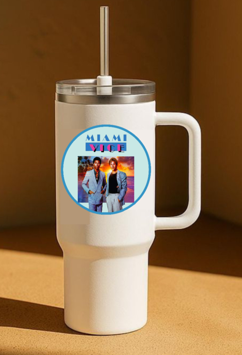 Miami Vice – 4" Vinyl Decal Sticker Handmade Vehicle Laptop Decor Cooler Tumbler