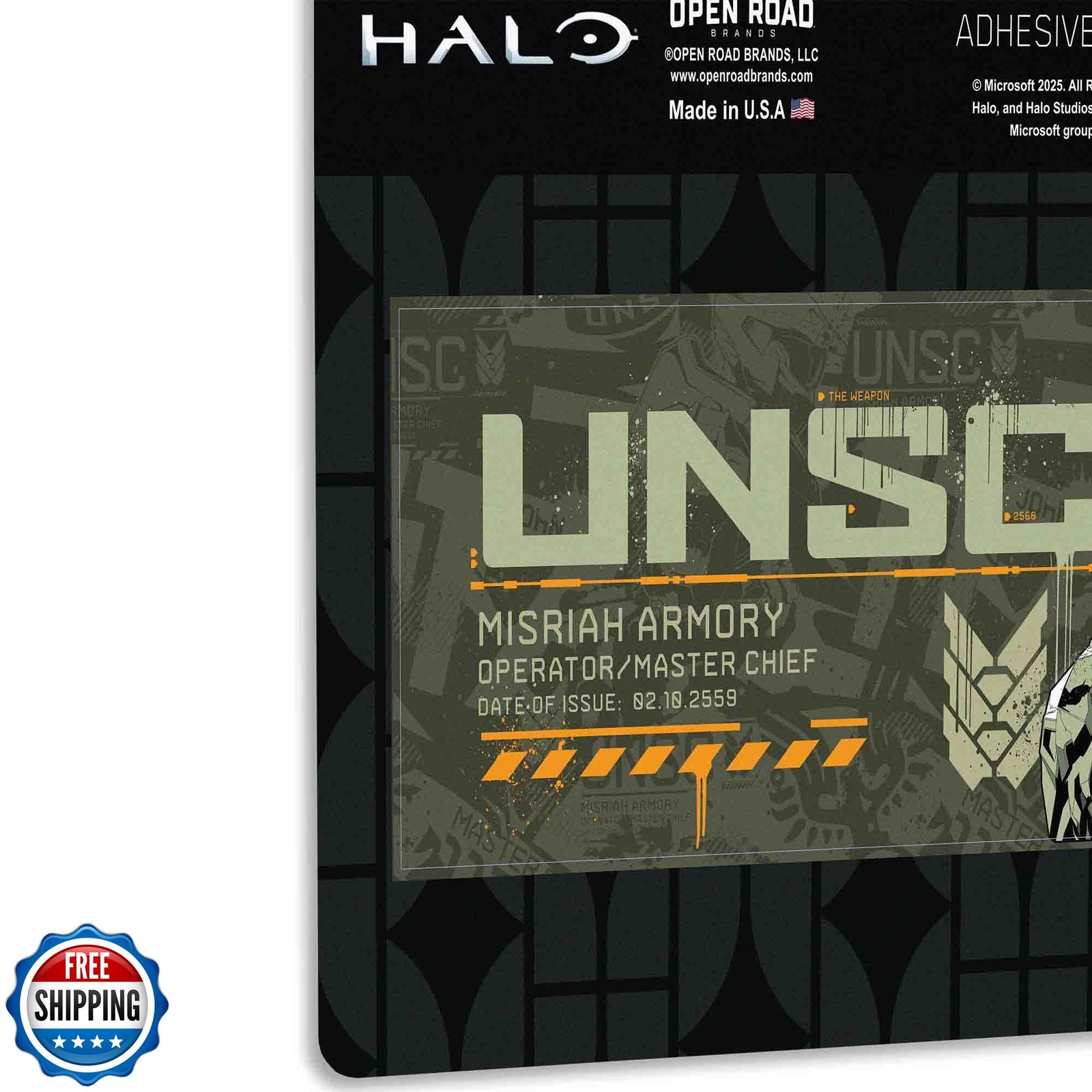 Halo UNSC Adhesive Vinyl Decal – Iconic Halo Sticker for Laptop, Car or Water