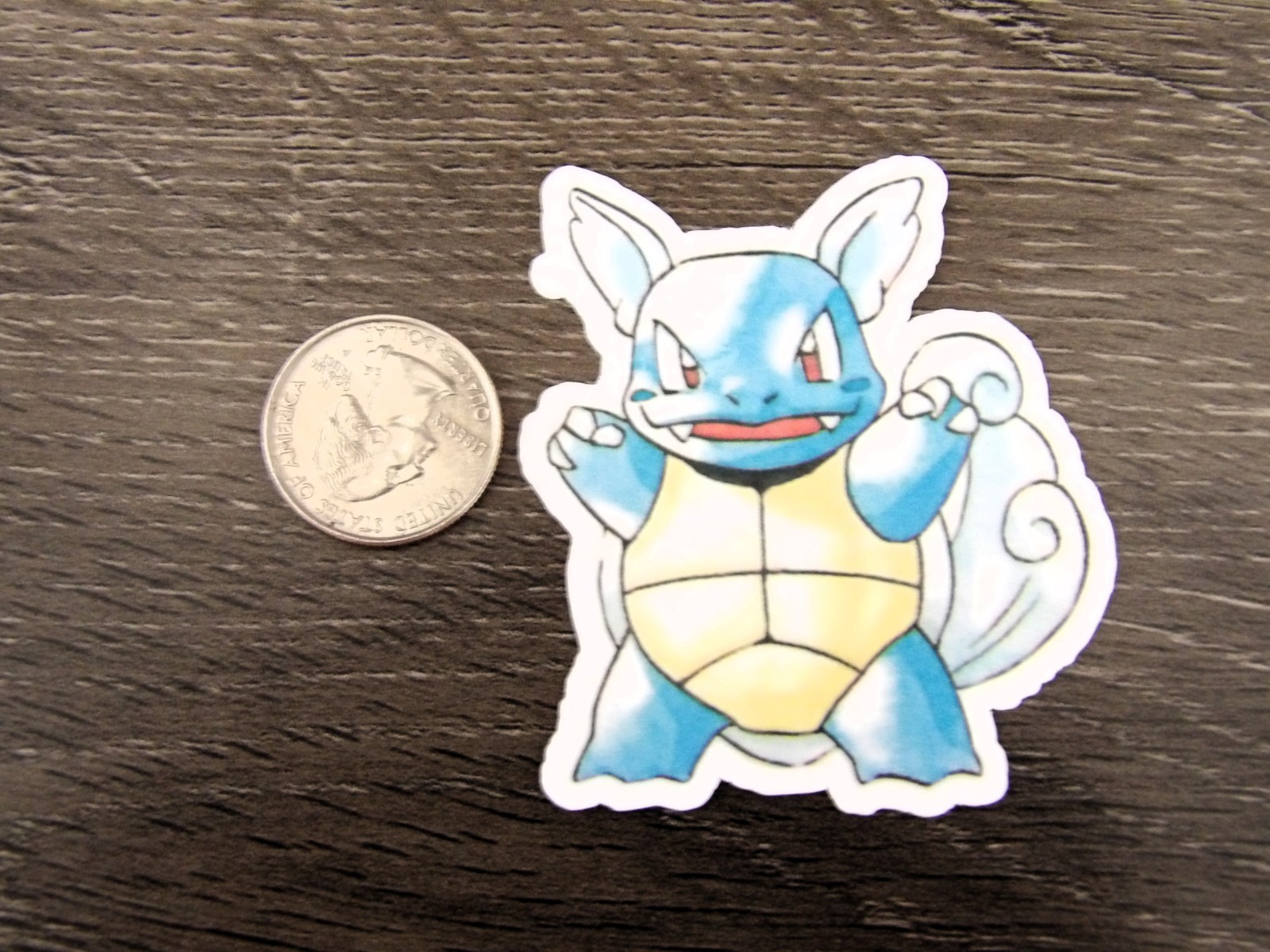 Gen 1 & 3 Squirtle, Wartortle, Blastoise Stickers, Lot of 9 Vinyl, Waterproof