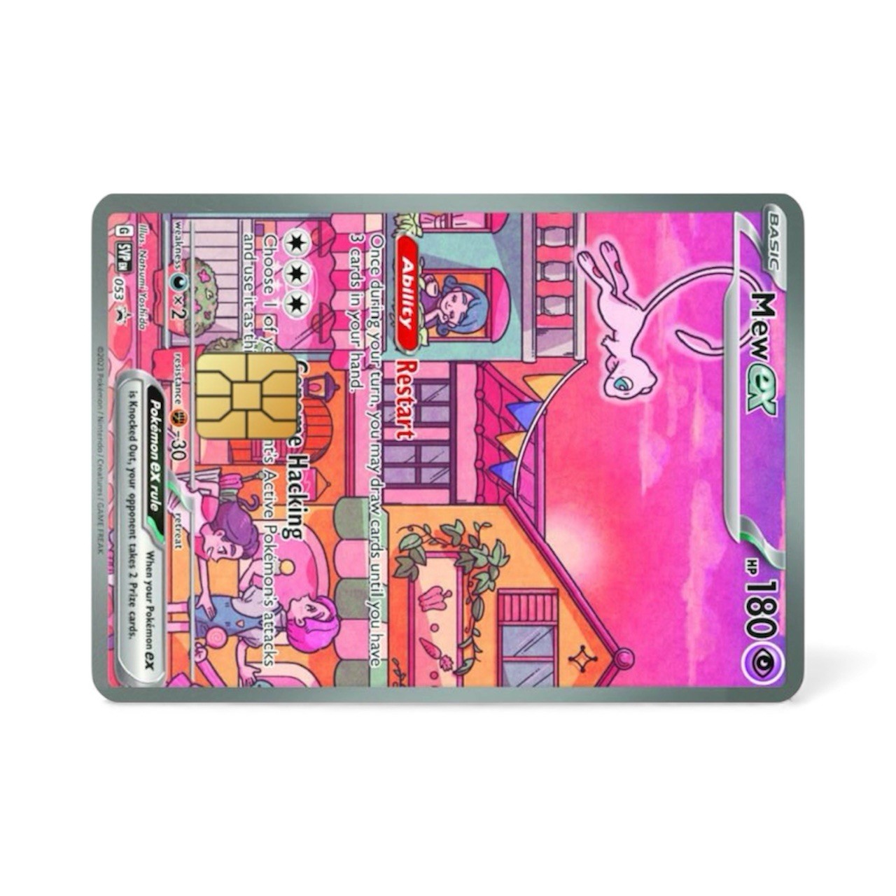 Mew Ex 053 Promo Credit Card Sticker