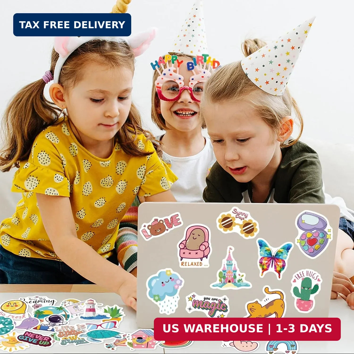 200 PCS Cute Stickers for Kids,Water Bottle Sticker Pack for Teens Girls Boys…