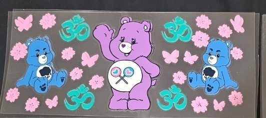 Care Bears Uv Dtf Wrap