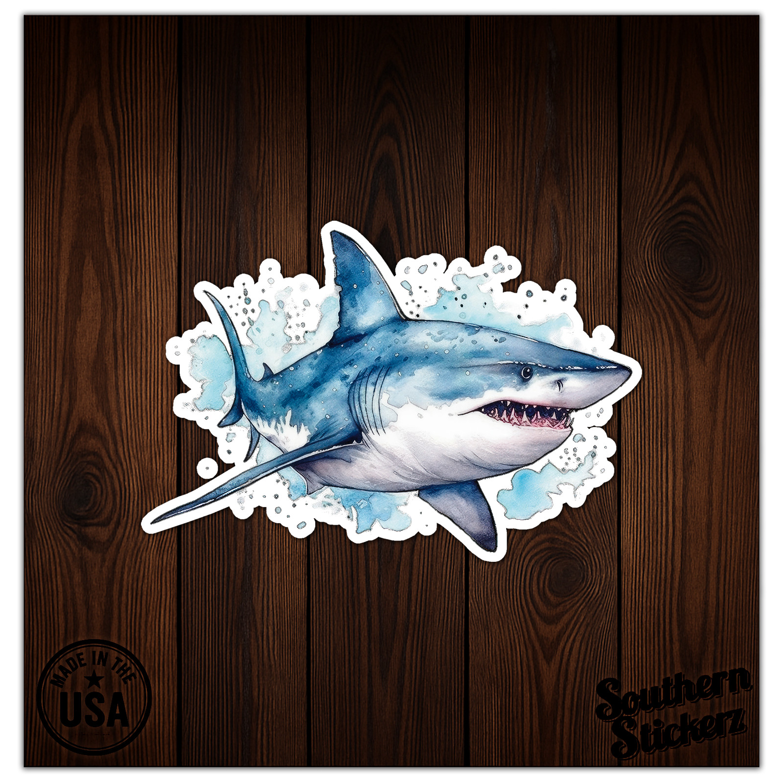 Great White Shark – Vinyl Decal Sticker – Car Window Laptop – ebn9873