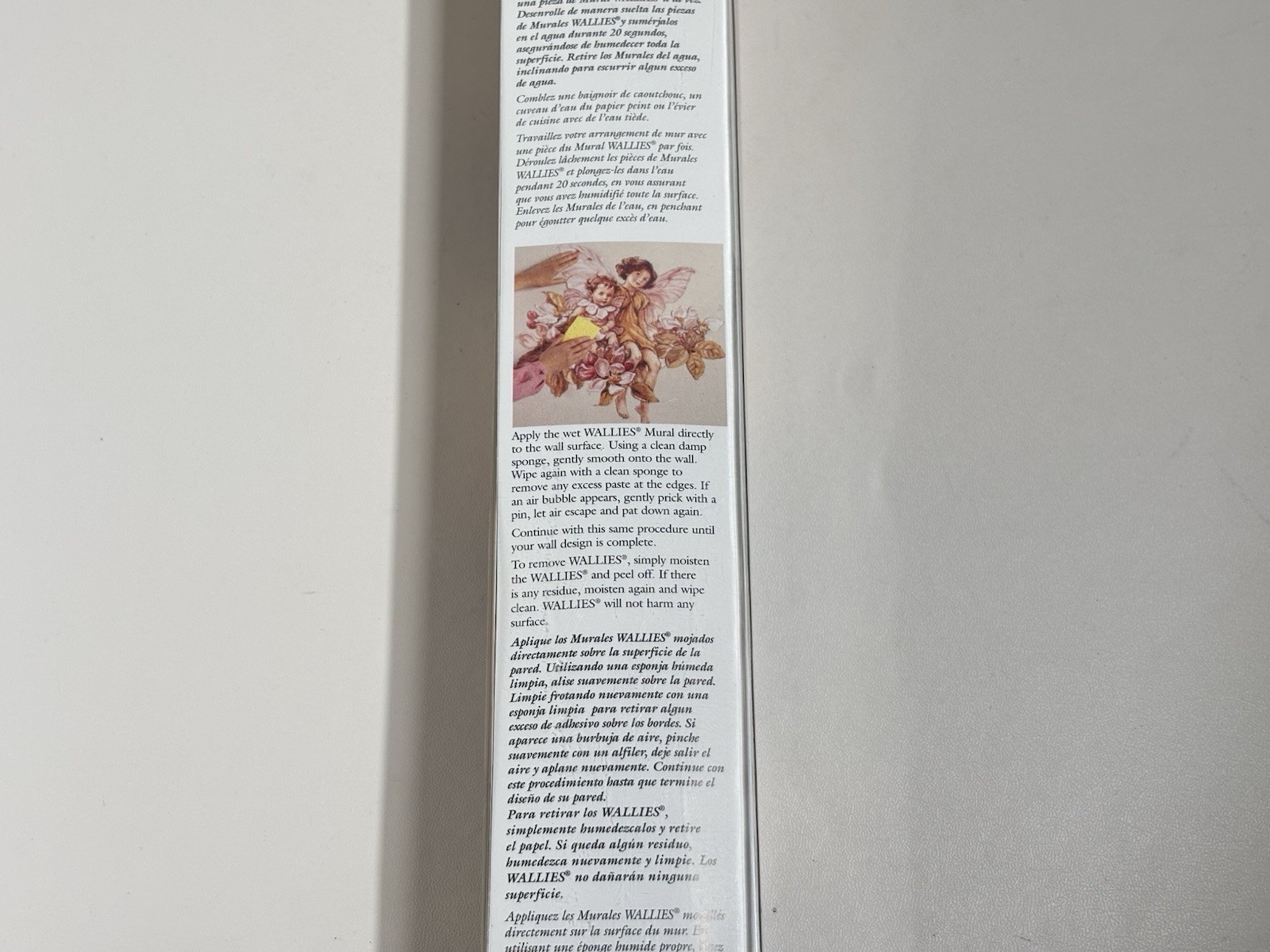 Wallies Murals Wallpaper Cutouts APPLE BLOSSOM FLOWER FAIRIES Decals 30×25” VTG.