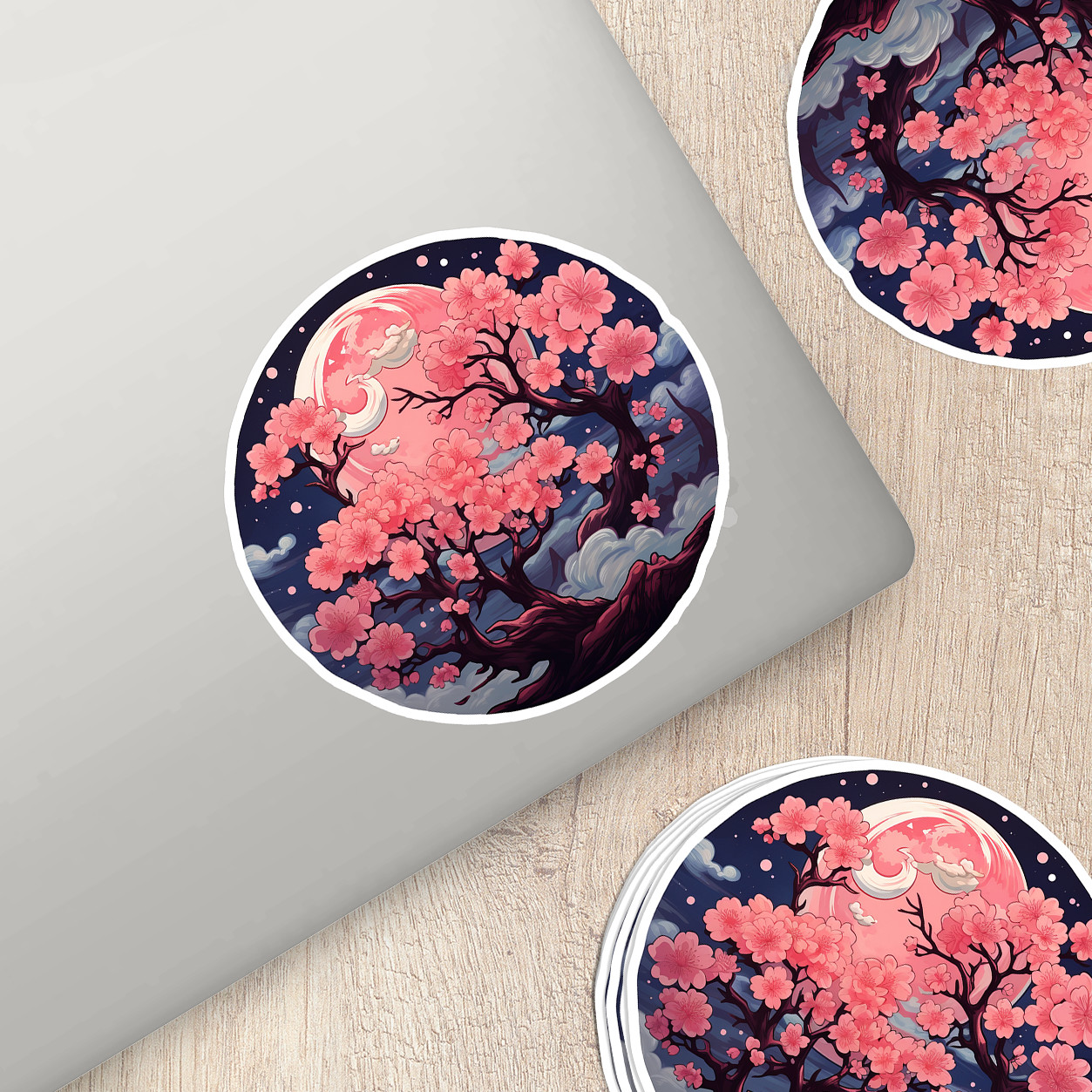 Cherry Blossom Vinyl Sticker – Embrace Nature's Beauty Anywhere You Go!
