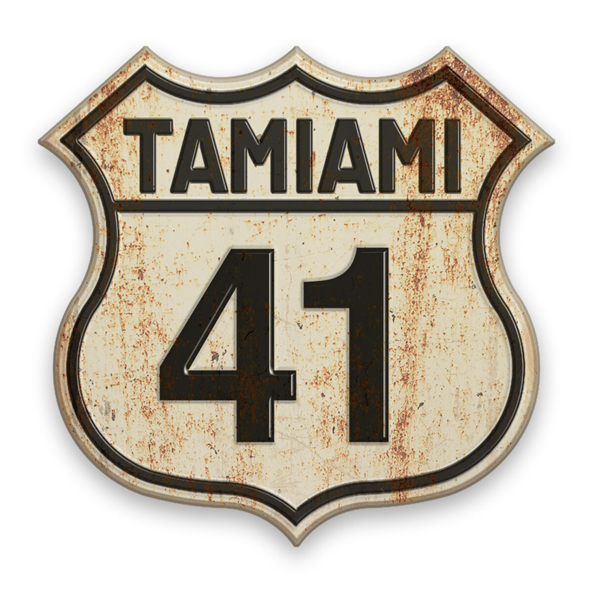 Vinyl Sticker; Tamiami Trail US 41 Florida State Die Cut Vinyl Sticker
