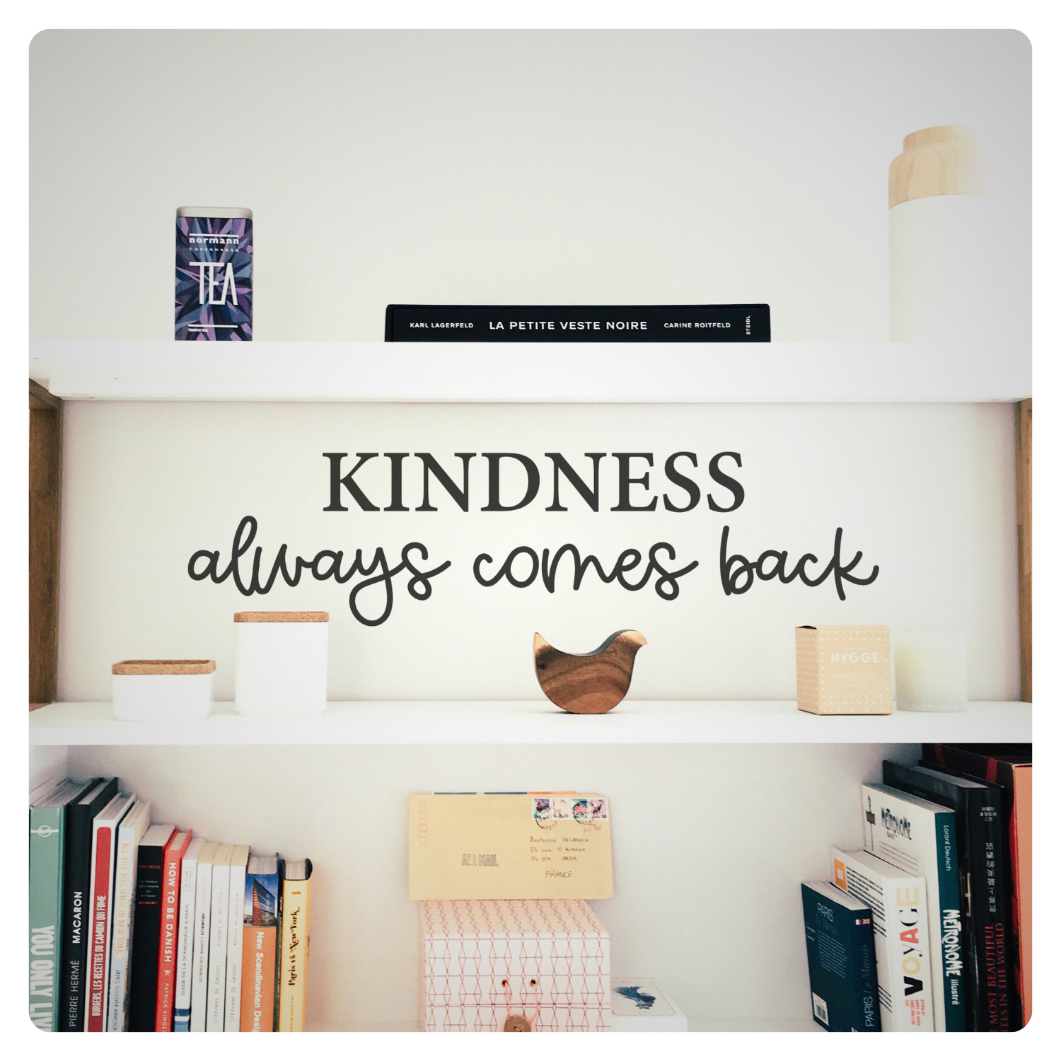 Kindness Always Come Back Inspirational Wall Decal Sticker Quote Vinyl Decor