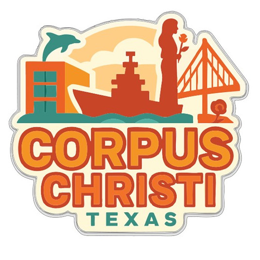 Corpus Christi Texas Sticker Decal Vinyl Die-Cut City Skyline Landmark Design