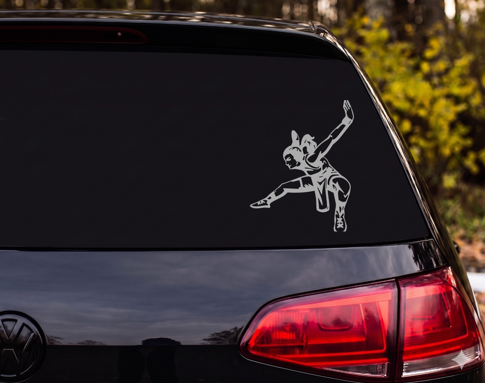Female Wrestler Takedown Move Vinyl Decal Sticker Car Laptop | Wrestling Fan Gif
