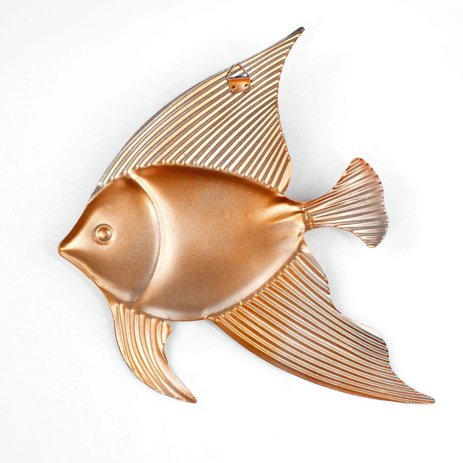 FANWNKI Set of 3 Metal Fish Wall Decor Art Outdoor Indoor Sculpture Hanging f…