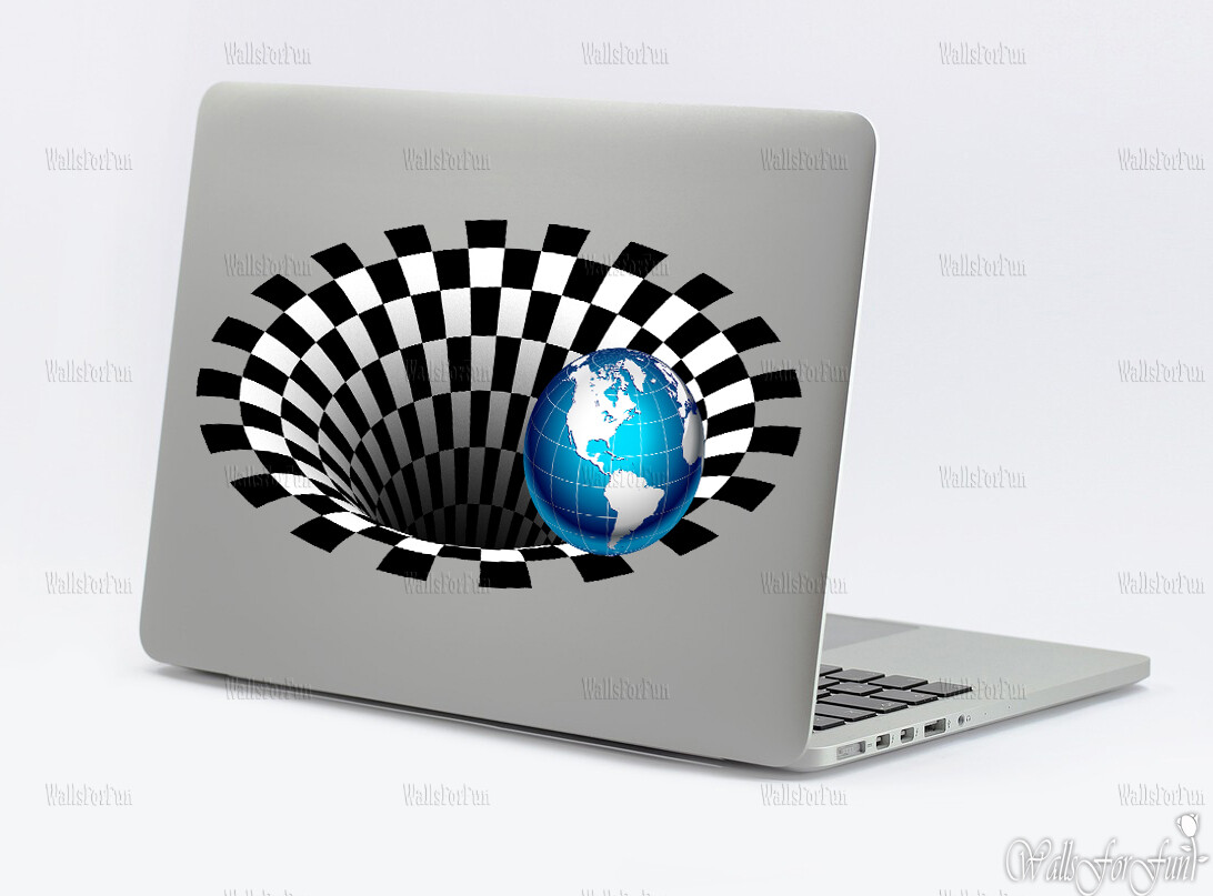 Optical illusion wall art Chess decor Illusion wall decal Creative gift idea 3d