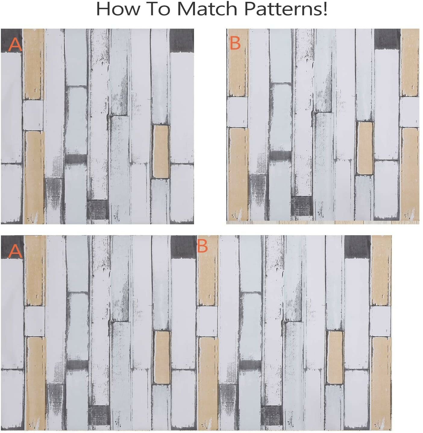 Wood Wallpaper Wood Paper – 11.8" x 78.7", Self-Adhesive Removable Wood Decorati