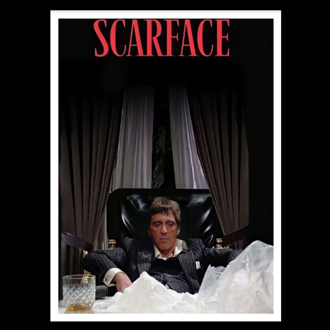 Scarface Wall Vinyl Decal Graphic A(Removable Adhesive Backing)
