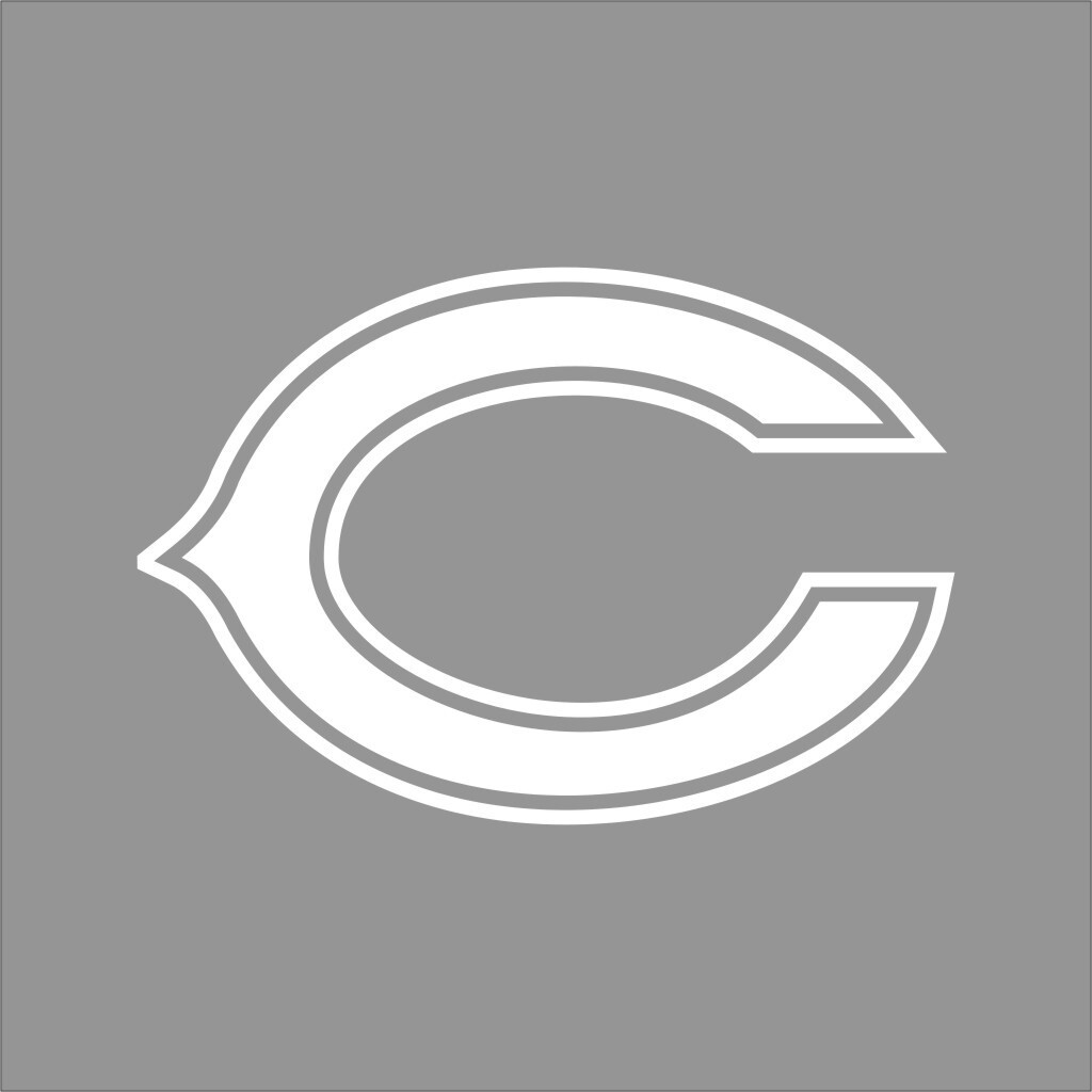 Chicago Bears NFL Team Logo 1 Color Vinyl Decal Sticker Window Car Wall