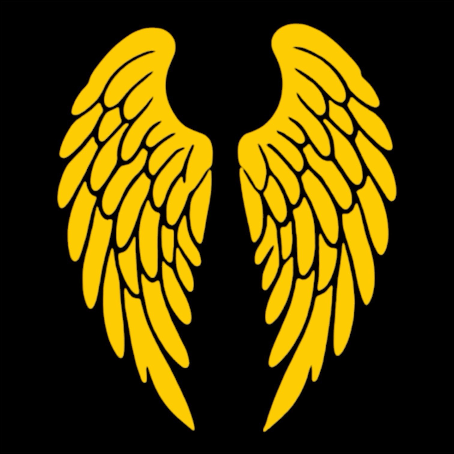 Angel Wings Decal for car Windows Laptops most Smooth Surfaces