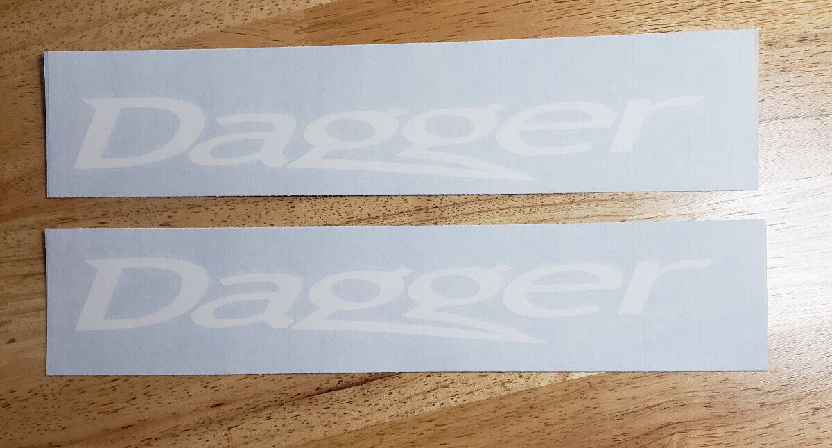 Dagger Kayak Canoe Decals Stickers Gloss White 15" (2) FAST USA