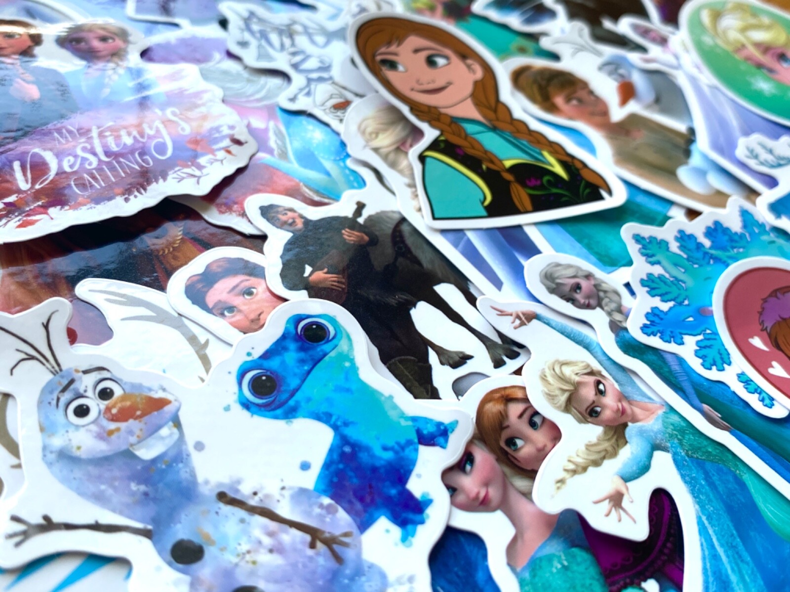 5-50 pcs Frozen Stickers, Cute Disney Princess Elsa Anna Olaf Laptop Decals