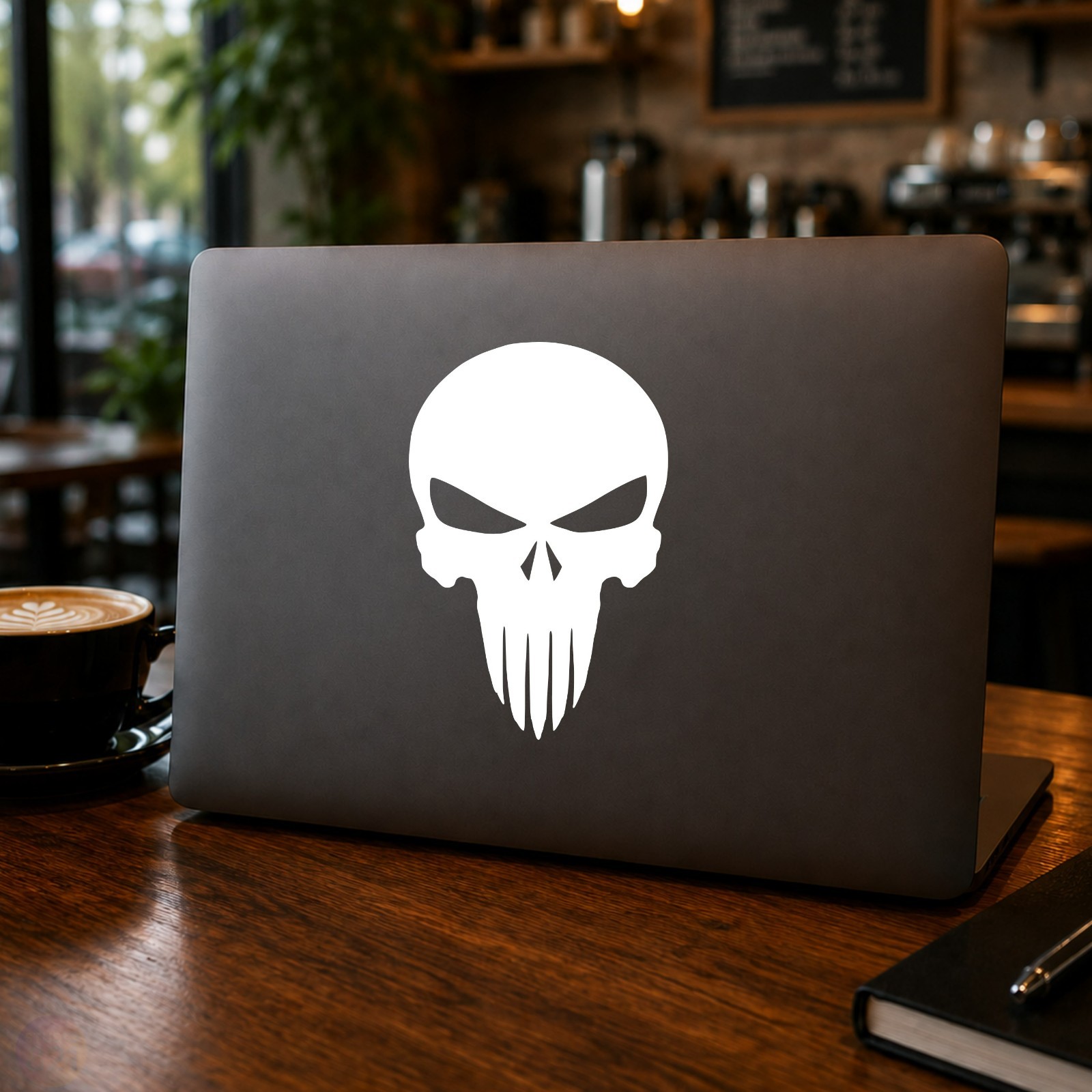 The Punishment Skull V2 Vinyl Sticker Decal – US MADE – Car Truck decal Jeep DC
