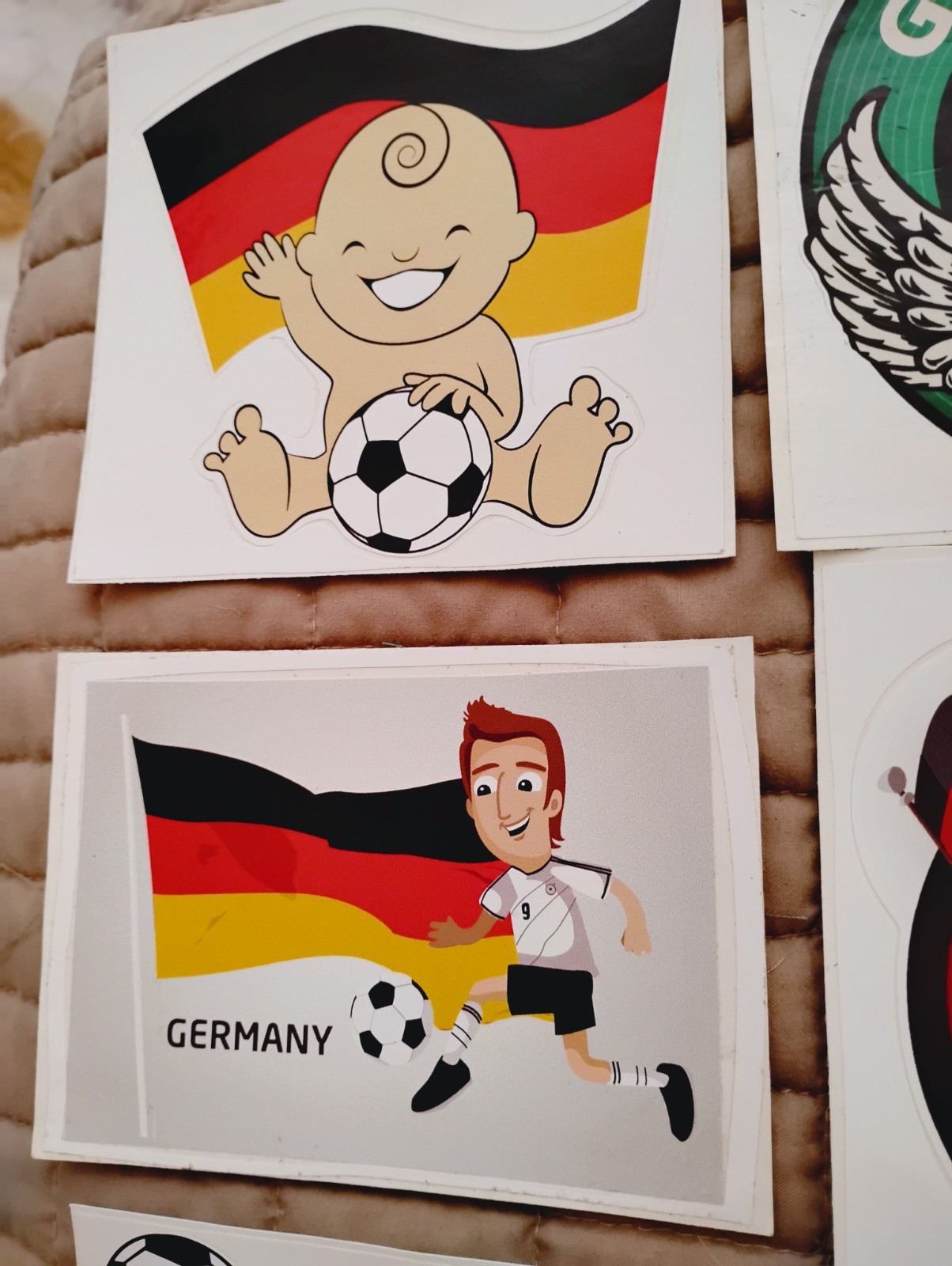 World Cup,Germany Flag Soccer Club Fan FUN 6.kind Car Bumper Sticker Decal B2