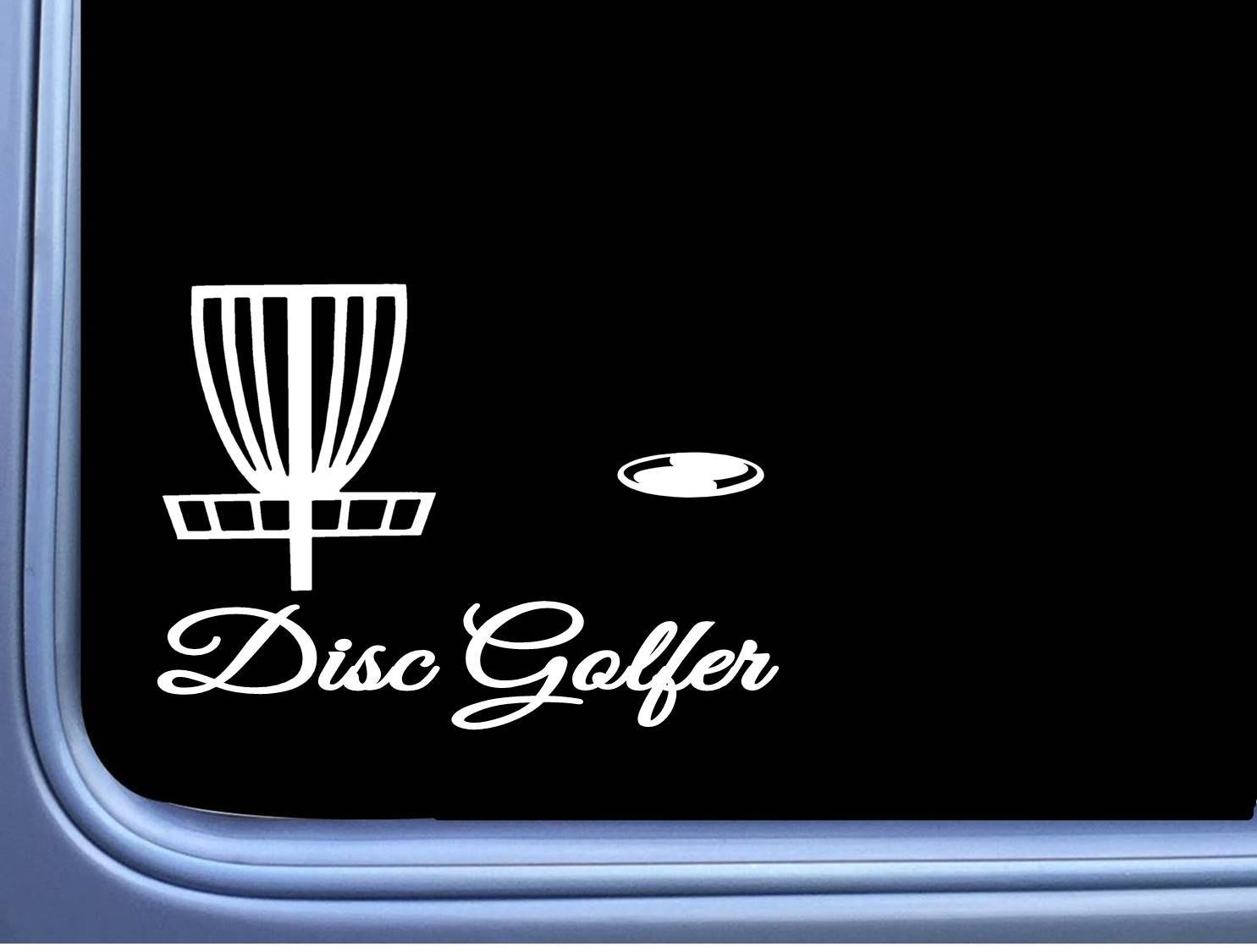 Disc Golfer Fancy L775 8 inch Sticker putter driver golf basket Decal