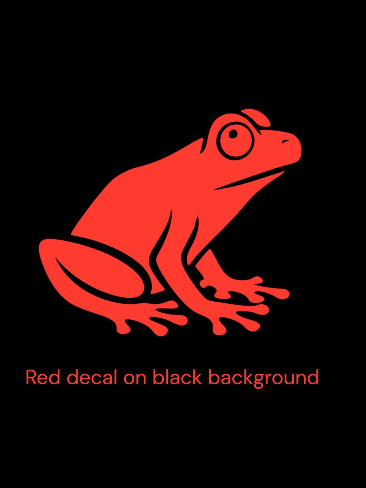 Frog design#2 Decal for car Windows Laptops most Smooth Surfaces