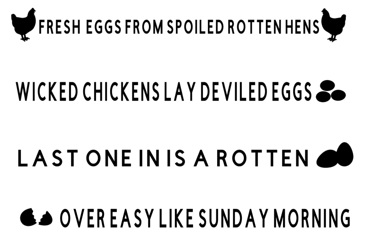 Chicken Rooster Hen Eggs Farm Chickens Graphic Decal Sticker Car Vinyl